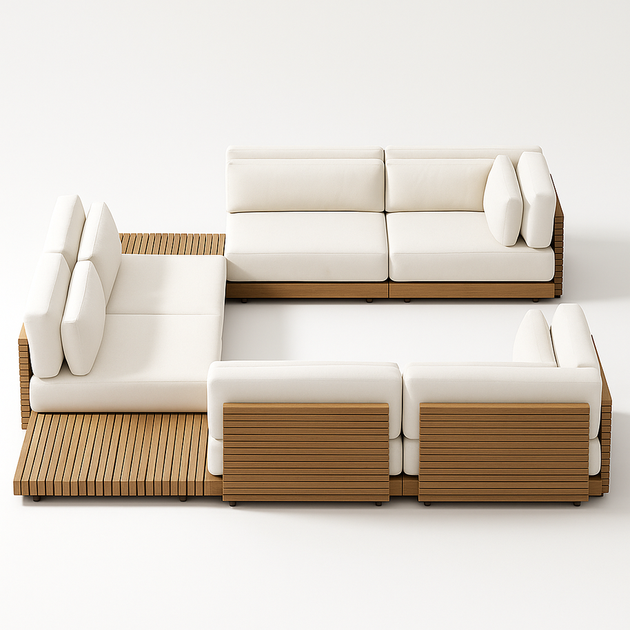 HorizonLine Teak Sectional Lounge