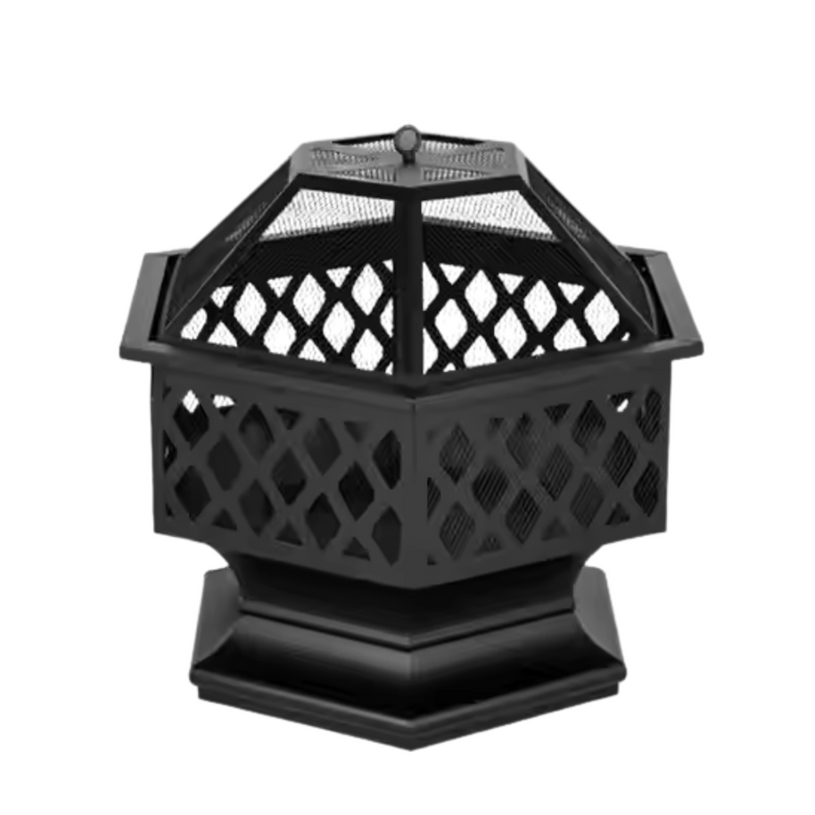 HexaForge Bronze Steel Fire Pit
