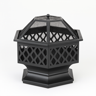 HexaForge Bronze Steel Fire Pit